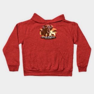 African Elephant - WILD NATURE - ELEPHANT -14 Kids Hoodie